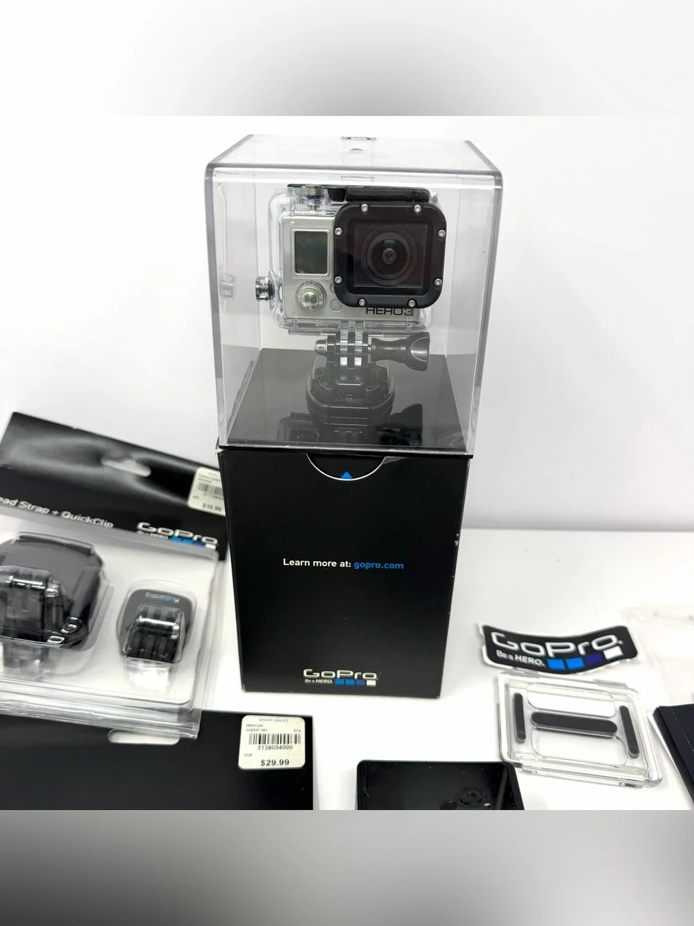 GoPro HERO3 Silver Action Camera Bundle Lots Of Accessories Excellent Condition!